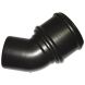 FloPlast Ring Seal Soil Bend Single Socket - 135 Degree x 110mm Cast Iron Effect
