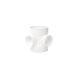 FloPlast Solvent Weld Soil Short Boss Pipe - 110mm White