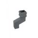 Cast Iron Square Downpipe Offset - 115mm Projection 75mm Primed
