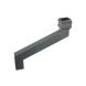 Cast Iron Square Downpipe Offset - 533mm Projection 100mm Primed
