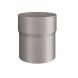 Lindab Steel Downpipe Connector - 75mm Silver Metallic