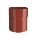 Lindab Steel Downpipe Connector - 75mm Tile Red