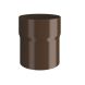 Lindab Steel Downpipe Connector - 87mm Brown