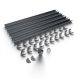 Galeco Steel Half Round Gutter Kit Graphite Grey - 135mm Diameter
