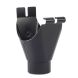 Galeco Steel Gutter Running Outlet - 135mm Black