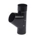 Galeco Steel Downpipe Branch - 87mm Black