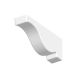 Dentil Block Exterior - 77mm x 123mm x 350mm White