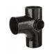Push Fit Cast Iron Soil Branch with Left Hand Boss - 92.5 Degree x 100mm