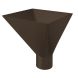 Lindab Steel Large Water Hopper - 87mm Brown