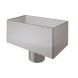 Lindab Steel Regular Water Hopper - 100mm Silver Metallic
