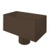 Lindab Steel Regular Water Hopper - 87mm Brown