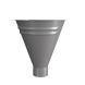 Lindab Magestic Steel Half Round Water Hopper - 75mm Galvanised