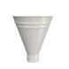 Lindab Steel Half Round Water Hopper - 75mm Antique White