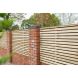 Pressure Treated Contemporary Double Slatted Fence Panel - 1800mm x 1200mm