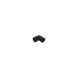 FloPlast Solvent Weld Waste Bend Knuckle - 90 Degree x 32mm Black