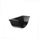 Cast Iron Beaded Half Round Gutter Internal Stopend - 125mm Black