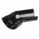 Cast Iron Half Round Gutter Right Hand Angle - 135 Degree x 100mm Black