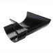 Cast Iron Half Round Gutter Left Hand Angle - 90 Degree x 115mm Black