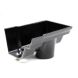 Cast Iron Notts Ogee Gutter Right Hand Stopend Outlet - 115mm for 65mm Downpipe Black