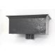 Cast Iron Rectangular Hopper Head Outlet - 457mm for 75mm Downpipe Black