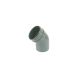 FloPlast Industrial/ Xtraflo Downpipe Solvent Weld Offset Bend Bottom - 110mm Grey