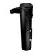 Cast Aluminium Round Downpipe Access Pipe - 63mm Black (9005 Leatherette)