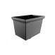 Cast Aluminium Round Centurian Small Hopper - 63mm PPC Finish Black (9005 Leatherette)