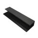 Standard Composite Panel Cladding J Trim - 3.6m x 40mm Black
