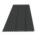 300mm Dark Grey Smooth Hollow Soffit Board - 10mm x 5mtr - Pack of 4