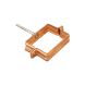 Copper Square Downpipe Clip - 80mm x 80mm