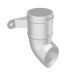 Cast Aluminium Round Downpipe Shoe - 76mm PPC