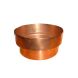 Copper Large Round Downpipe Connector - 100mm