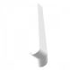 White Bullnose Fascia 135 Degree External Corner - 327mm x 50mm