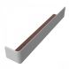 White Woodgrain Fascia Corner Trim - 300mm