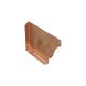 Copper Large Ogee Gutter Right Stop End -145mm