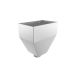 Cast Aluminium Round Neptune Hopper - 76mm PPC Finish