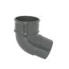 FloPlast Round Downpipe Offset Bend - 112.5 Degree x 68mm Anthracite Grey