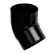Galeco Industrial Downpipe Bend - 45 Degree x 100mm Black