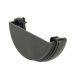 FloPlast Cast Iron Effect Half Round Gutter External Stopend - 112mm