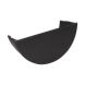 FloPlast Half Round Gutter Internal Stopend - 112mm Anthracite Grey