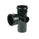 FloPlast Ring Seal Soil Branch - 92.5 Degree x 110mm Black