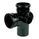 FloPlast Ring Seal Soil Access Branch - 92.5 Degree x 110mm Black