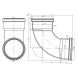 Drainage Bend Double Socket - 87.5 Degree x 110mm