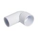 FloPlast Solvent Weld Waste Bend Swivel Male and Female - 90 Degree x 32mm White