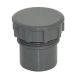 FloPlast Solvent Weld Waste Access Plug - 40mm Anthracite Grey