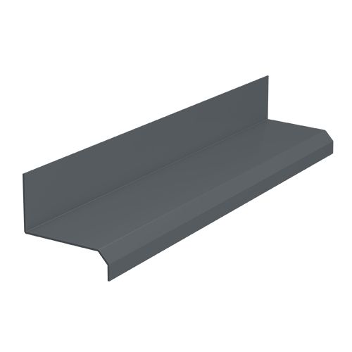 Tamlyn Anthracite/Grey Fibre Cement Cladding Aluminium Drip Profile - 3Mtr