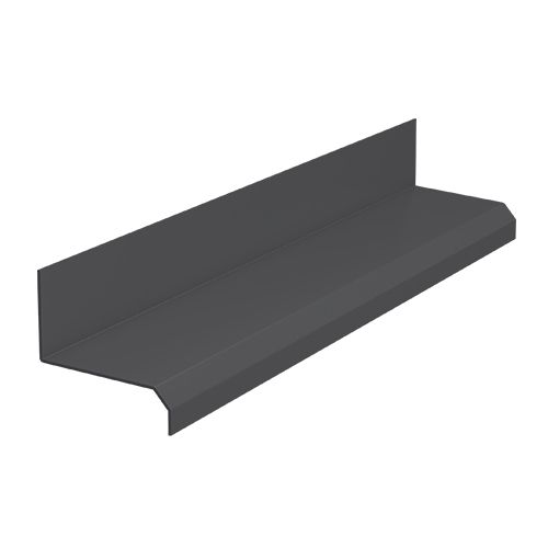 Tamlyn Black Fibre Cement Cladding Aluminium Drip Profile - 3Mtr