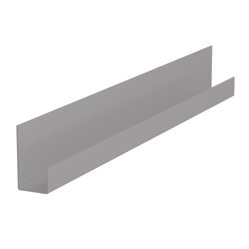 Tamlyn Grey Fibre Cement Cladding Aluminium End Profile - 3Mtr Granite