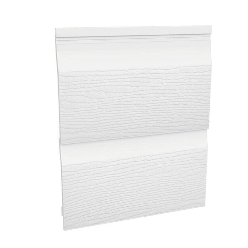 Embossed Double Shiplap Cladding - 333mm x 5mtr White - Pack 2
