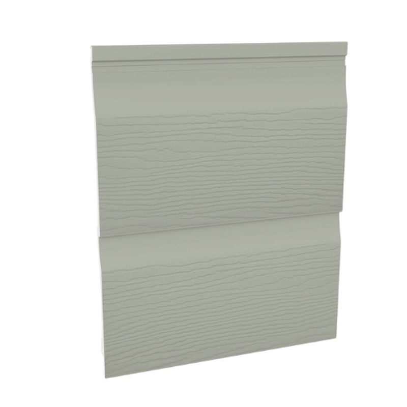 Embossed Double Shiplap Cladding - 333mm x 5mtr Misty Grey - Pack 2